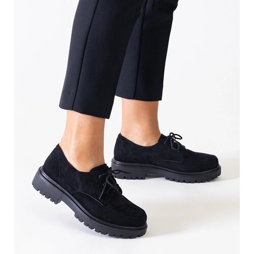 Gemre Eduardana black casual lace-up eco-suede shoes Slike