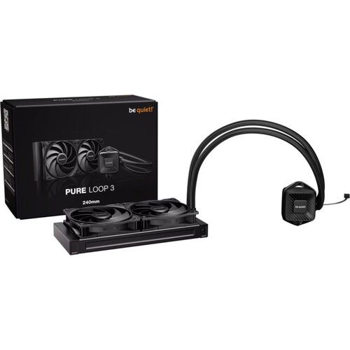 Be Quiet! pure loop 3, 240mm , pwm pump, two pure wings 3 pwm fan 120mm, flexible sleeved tube - BW027EU Slike