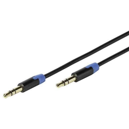 Vivanco 41903 klinker avdio priključni kabel [1x 3\,5 mm banana moški konektor - 1x 3\,5 mm banana moški konektor] 0.60 m črna pozlačeni konektorji, (20432198) Cene