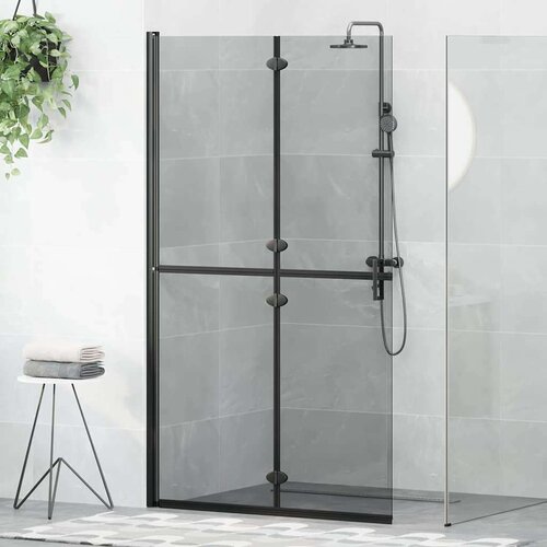  Zid za walk-in tu&scaron; Ostalo Crna i tamnoprozirna 110 x 190 cm Cijene