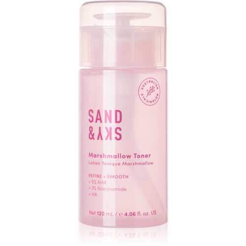 Sand &amp;amp; Sky The Essentials Marshmallow Toner nježni tonik za eksfolijaciju za resurfacing lica 120 ml Slike
