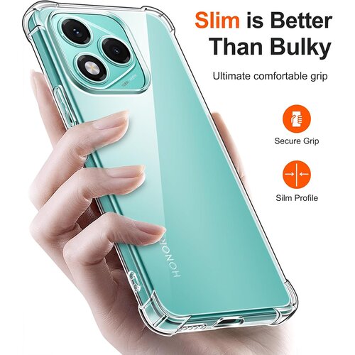 Techsuit Shockproof Clear Silicone prozirna maskica otporna na udarce za Honor 400 Lite Slike