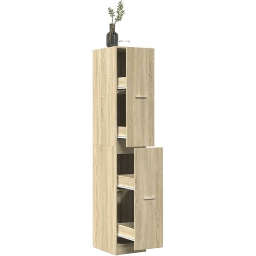 vidaXL Lekarniška omara sonoma hrast 30x41x174,5 cm inženirski les Cene