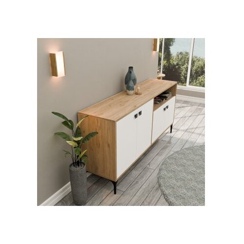 Hanah home artemis 1648 oakwhite console Slike