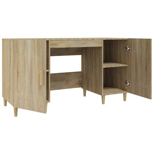  Radni stol boja hrasta sonome 140x50x75 cm konstruirano drvo Slike
