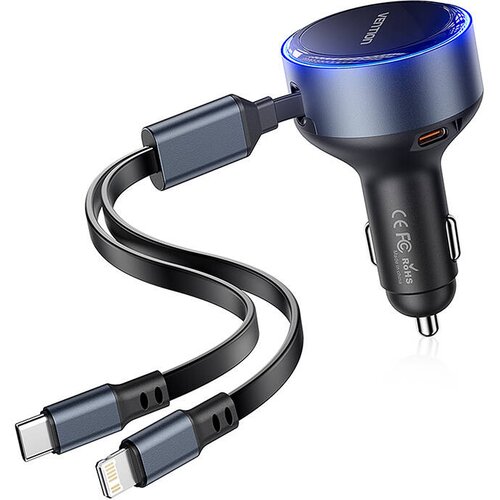 Vention AVTO POLNILEC 30W USB-C ZA APPLE NA LIGHTNING CABLE IN, (5000292954) Slike