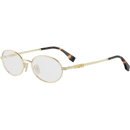 Fendi graphy Yellow Oval Eyeglasses ONE SIZE (52) Zlata/Kristalna Cene