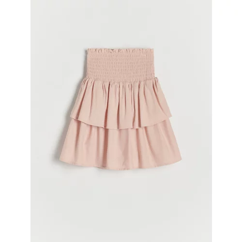 Reserved - Mini suknja cvjetnog uzorka - pastelnoružičasto
