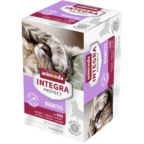 Animonda Integra Protect Adult Diabetes pladnji 6 x 100 g - Z govedino Cijene