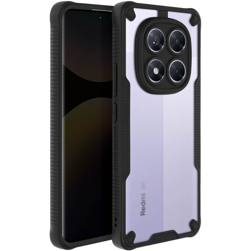 AVIZAR Odporen na udarce ovitek za Redmi Note 14 Pro in 14 Pro Plus Protiudaren mat hrbet, Črna, (5000012738) Cene