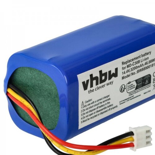 VHBW Baterija za Liectroux C30B / Blaupunkt Bluebot Xboost BPK-VCBB1XB, 3200 mAh Cene