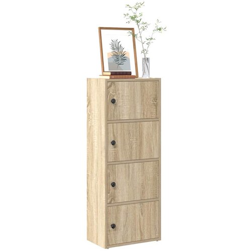 vidaXL Regal za knjige boja betona 40x24x102 cm konstruirano drvo Cijene