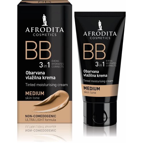 Afrodita Cosmetics Tonirana hidratantna krema BB 3u1, Medium, 30ml Slike