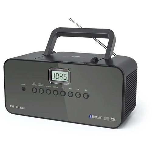 Muse Prenosni radio s CD predvajalnikom M-22 BT, črn Cene