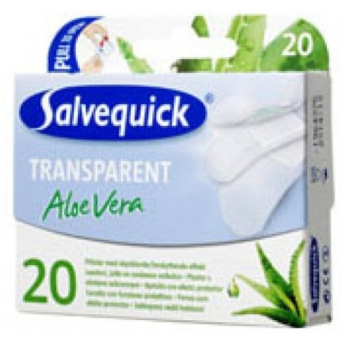 Salvequick aloe vera transparentni flasteri, 3 veličine, 20 komada Slike