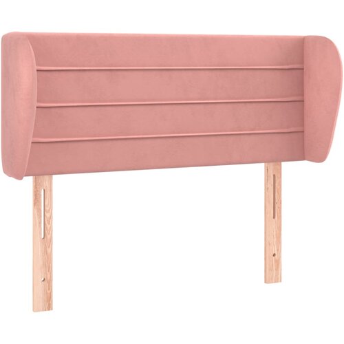 VidaXL Uzglavlje s u&amp;scaron;ima ružičasto 83x23x78/88 cm bar&amp;scaron;unasto Slike