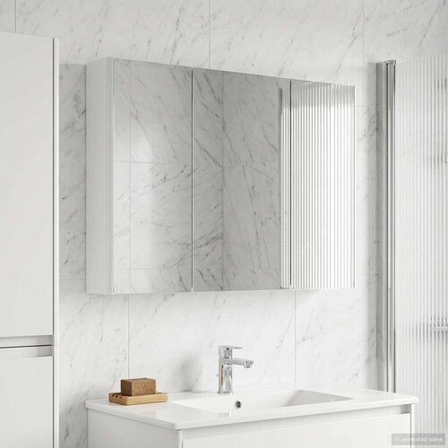  Kupaonski ormar s ogledalom Bijelo 103,5 x 15,5 x 70 cm Cijene