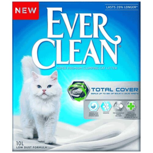Everclean jako grudvajući posip za mačke Total Cover - 10 L Cene