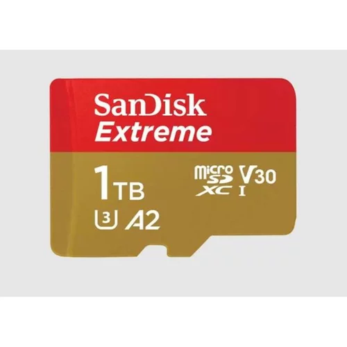 Sandisk SDXC MICRO 1TB EXTREME, 190/130MB/s, A2, UHS-I, U3, V30, C10, adapter SDSQXAV-1T00-GN6MA