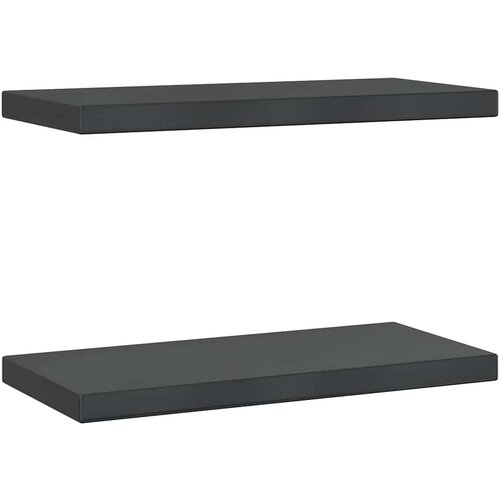 Maison Chic 2 kosi Stenske Police - Viseče police 50x23,5x3 cm črna nerjaveče jeklo, (21758718) Slike