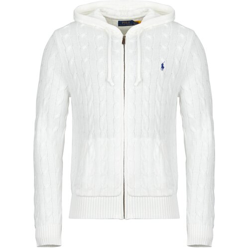 Polo Ralph Lauren Telovniki &amp;amp; Jope GILET CAPUCHE EN MAILL TORSADEE Bela Slike