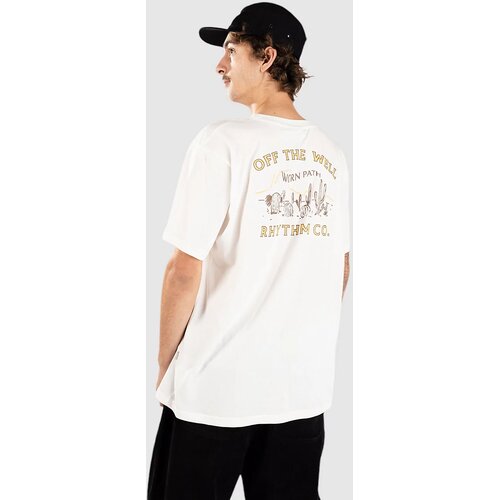 Rhythm Worn Path T-shirt vintage white Cene