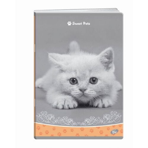 Elisa zvezek Sweet Pets, A4, mali karo Slike