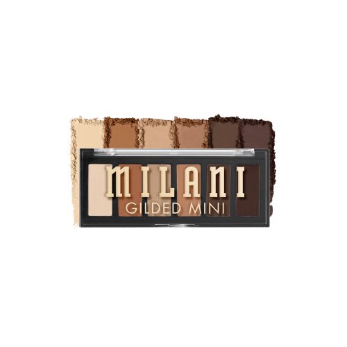Milani mini paleta senčil - Gilded Mini Eyeshadow Palette - 110 Whiskey Business Slike