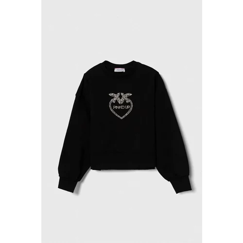 Pinko Up Otroški pulover črna barva