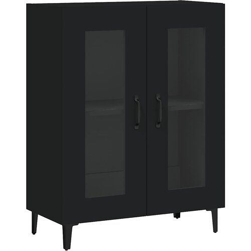  Komoda crna 69,5 x 34 x 90 cm od konstruiranog drva Slike