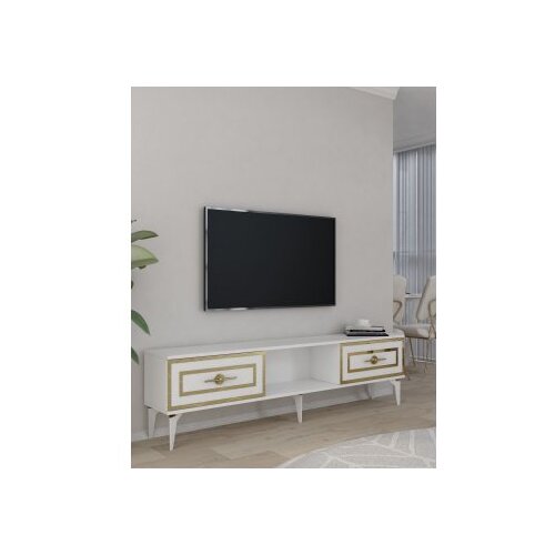 Hanah home tv polica viola white gold Cene