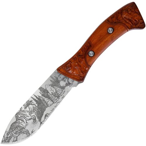 HARAHU Vanjski nož CO-37282 KC3206 - Smeđa / Tiger Slike