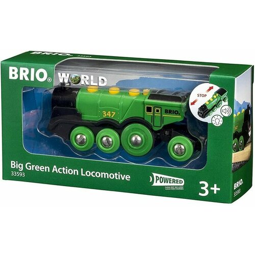 Brio velika zelena lokomotiva BR33593 Slike