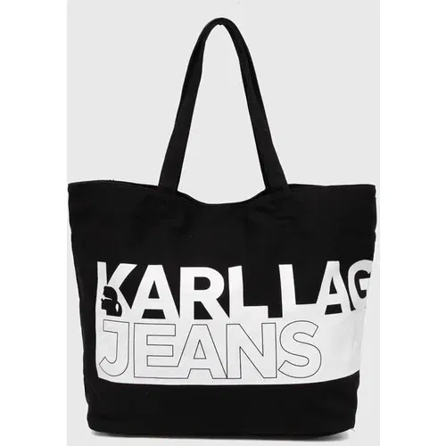 KARL LAGERFELD JEANS Bombažna torba črna barva, 245J3051