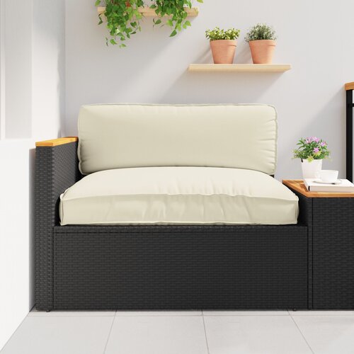 VidaXL vanjski jastučić Krem Poliester 120 x 12 x 80 cm Slike