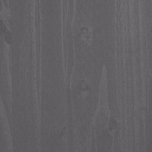  Komoda HAMAR svjetlosiva 85 x 35 x 80 cm od masivne borovine Slike