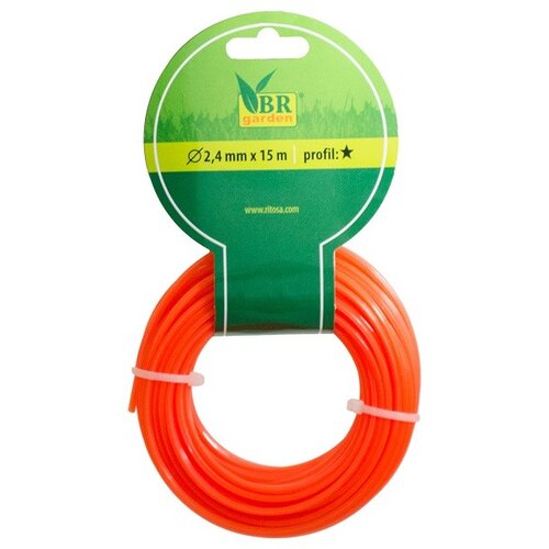 BR GARDEN Nit za ko&amp;scaron;njo trave BR garden (plastična, 2,4 mm / 15 m, zvezdasta) Slike