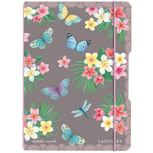  NOTES A5 CRTE (ISPREKIDANE) 40L 80G S GUMICOM LADYLIKE BUTTERFLIES HERLITZ 50044290 Slike