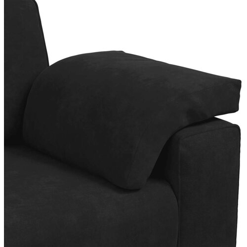  3-dijelni set sofa s jastucima crni bar&amp;scaron;un Slike