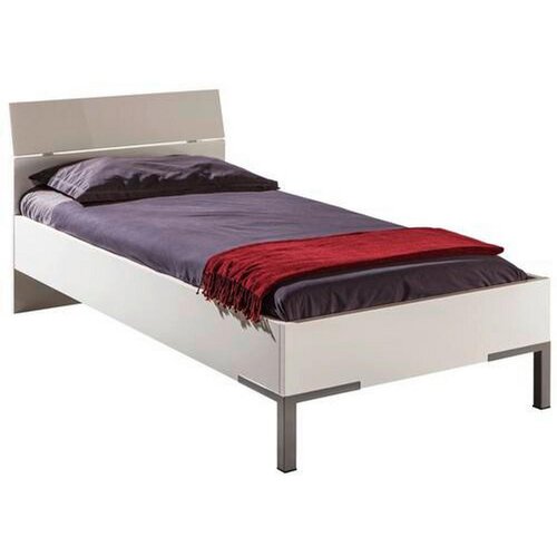 XORA postelja 90 cm x 200 cm , leseni material bela Slike