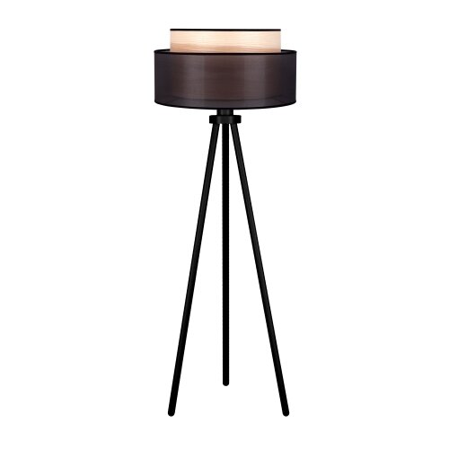  Duolla - Stojeća lampa WOOD BOHO 1xE27/15W/230V prečnik 45 cm crna/bež Slike