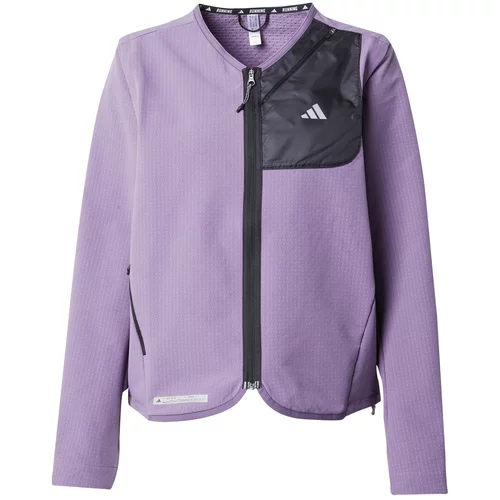 Adidas Sportska jakna 'Ultimate Running' ljubičasta / crna