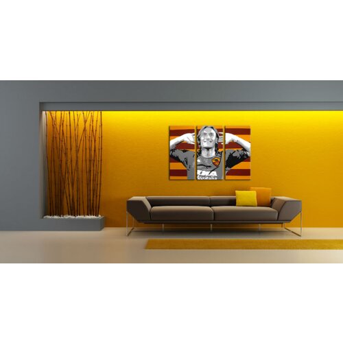  Ročno izdelana slika POP Art Francesco Totti 3-delna (pop art) Slike