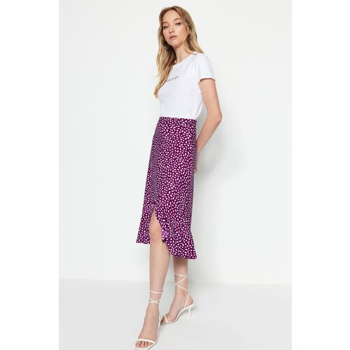Trendyol Skirt - Purple - Midi Slike