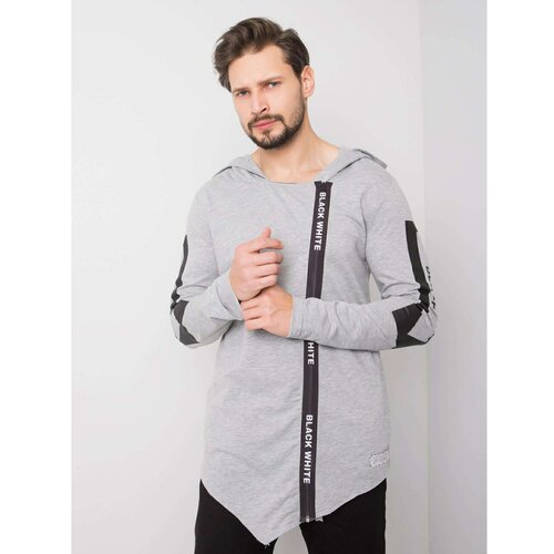 Fashion Hunters Men's gray hoodie Cene