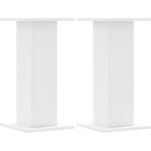  Stalci za zvučnike 2 kom bijeli 30x30x60 cm konstruirano drvo Slike