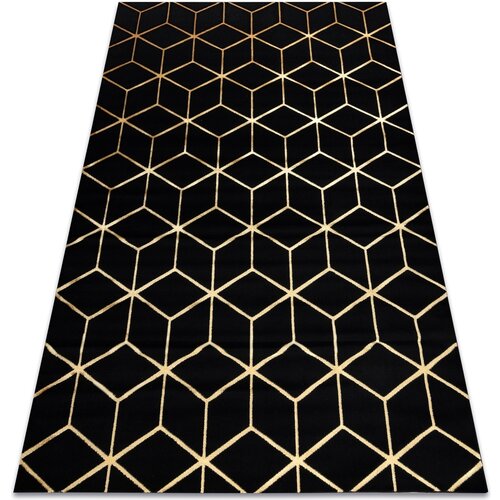 RugsX Preproge Preproga GLOSS 3D sodobni 409C 86 Kocka, 120x170 cm Črna Cene
