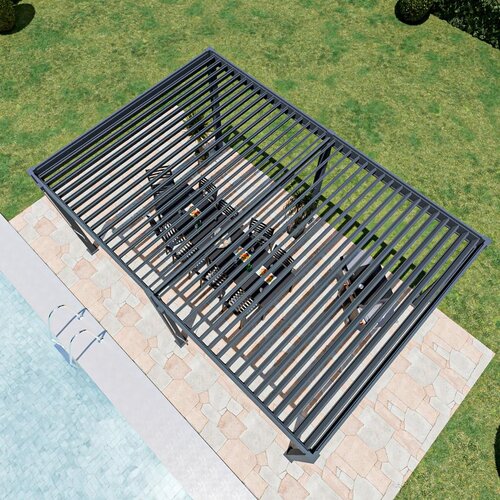 Gardenson Pergola Superior, Antracit, 3,6x5,3m Slike