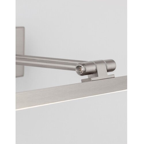 Nova Luce Aluminijasta LED stenska svetilka z upogljivo konstrukcijo v srebrni barvi Marnell &amp;ndash; Slike
