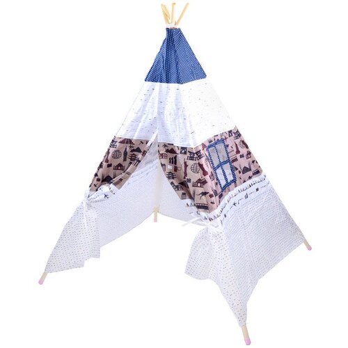  Indijanski &amp;scaron;ator Teepee rozo-plavo-bijeli Slike